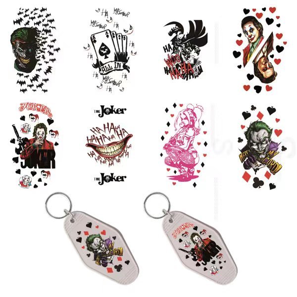 Custom UV Printed Waterproof Vinyl Logo Sticker round Die Cut Adhesive PVC Label for Motel Keychain Packaging Labels