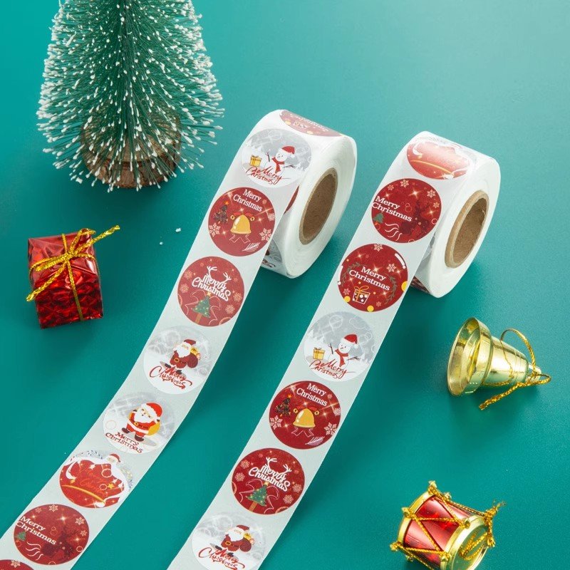 Cartoon Stickers Christmas Number Stickers For Gift Baking Decoration