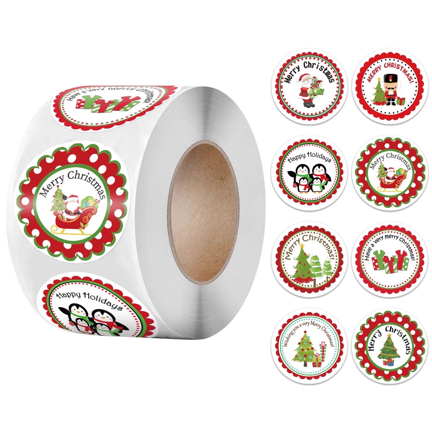Cartoon Stickers Christmas Number Stickers For Gift Baking Decoration