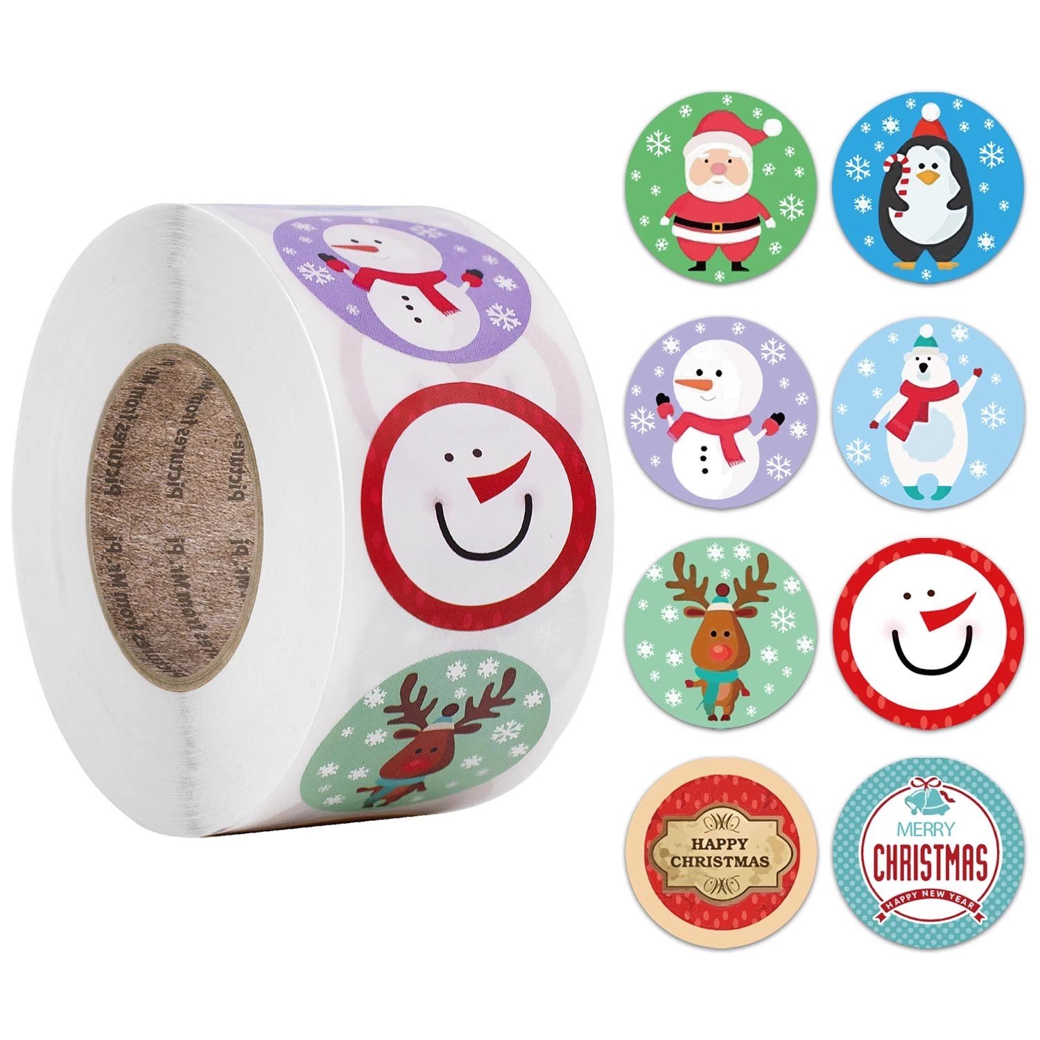 Cartoon Stickers Christmas Number Stickers For Gift Baking Decoration