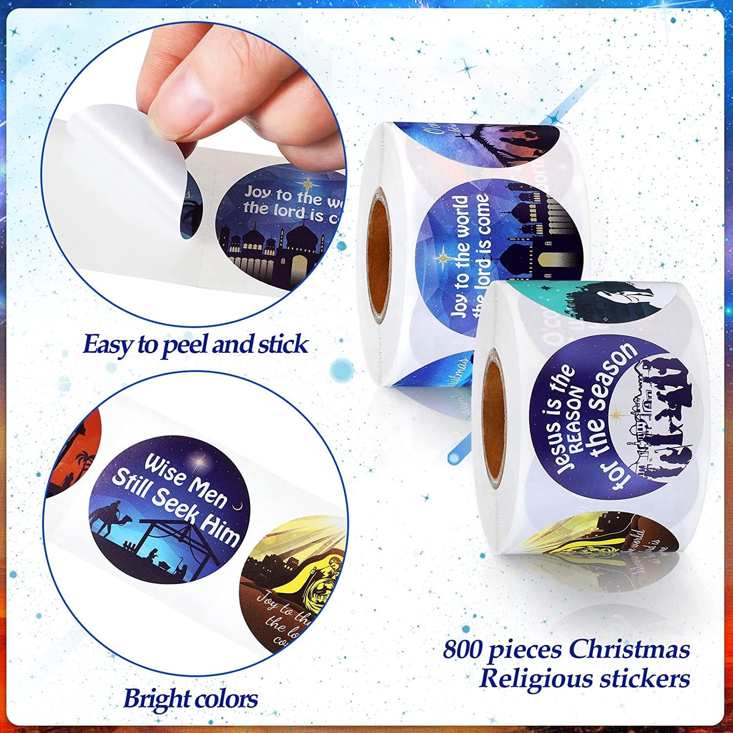Christmas Decorations 400 PCS Water Bottle Stickers for Kids Teens Cute Vinyl Waterproof Laptop Skateboard Stickers