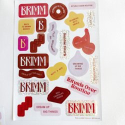 A3/A4/A5/A6 size, 6x4inches, or any other customizes stickers