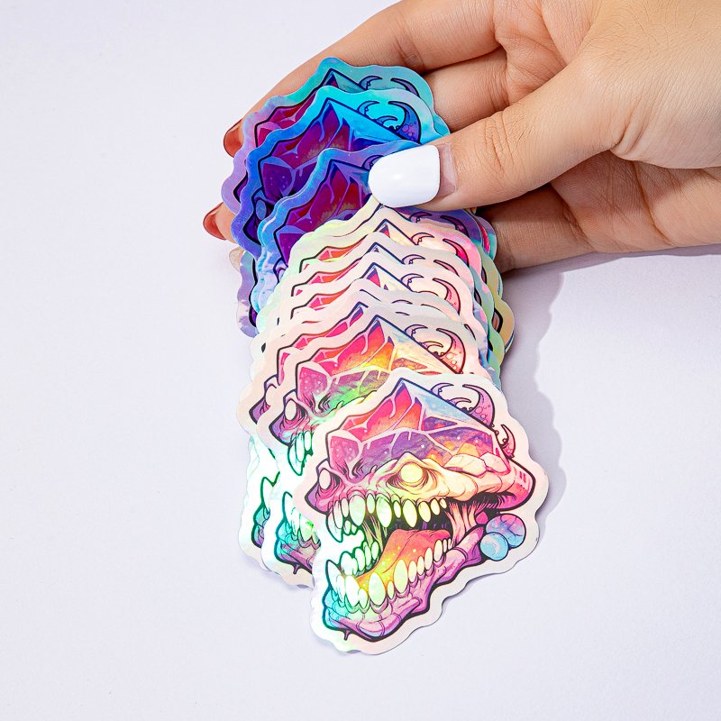 Hot Sale Hologram Outdoor Adhesive Stickers Digital Printing Logo Label Waterproof Adhesive Pvc Vinyl Sheets