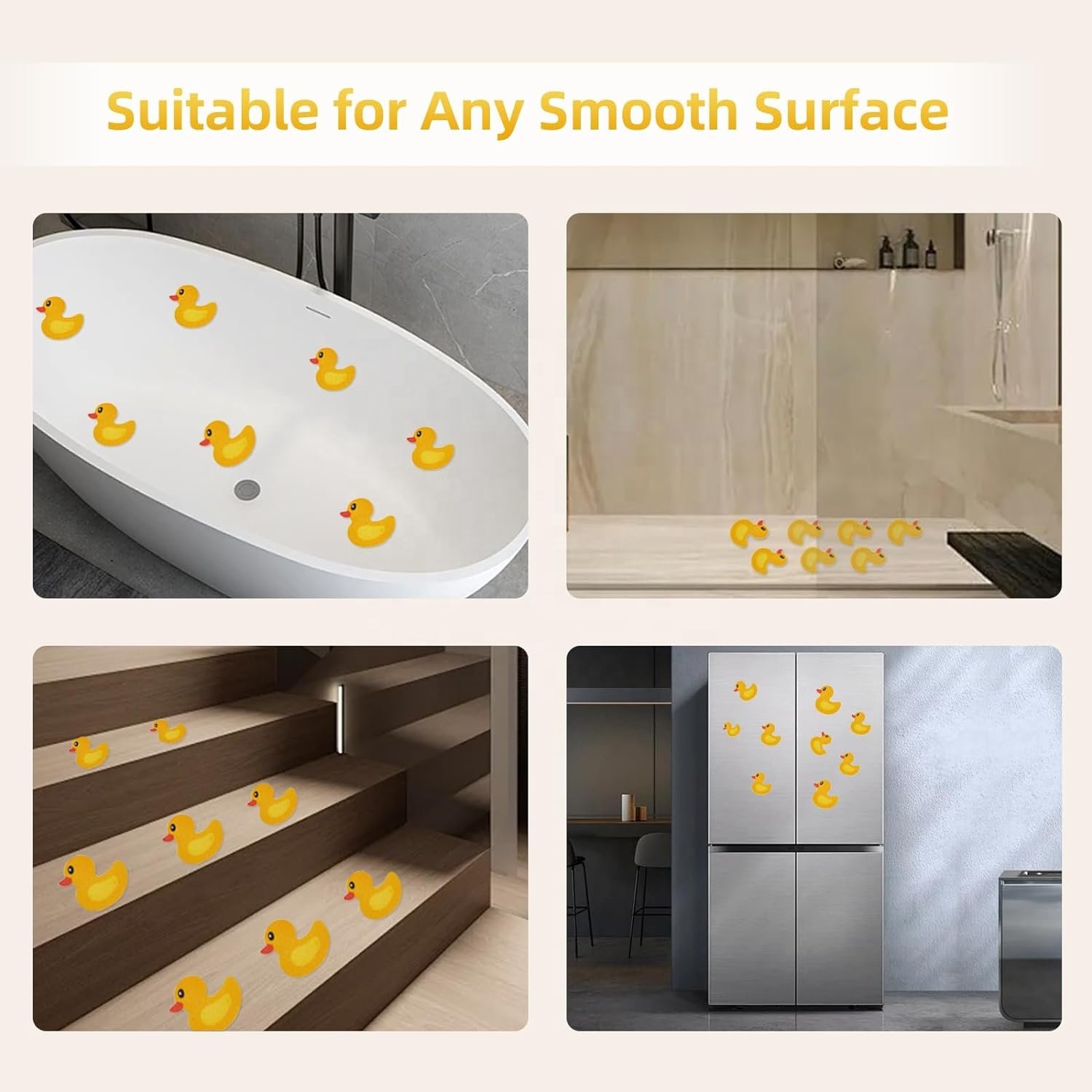 Duck Design Anti-slip Shower Tread Sticker Bathtub Non-slip Tape For Children's floor Stairs Steps Bathroom