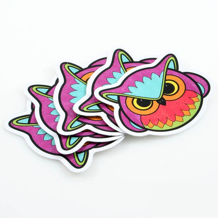 Waterproof Permanent Vinyl Logo Stickers Decorative Colorful Cartoon Plastic Stickers Custom Printed Die Cut Sticker