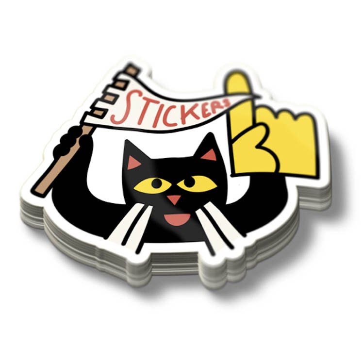 Waterproof Permanent Vinyl Logo Stickers Decorative Colorful Cartoon Plastic Stickers Custom Printed Die Cut Sticker
