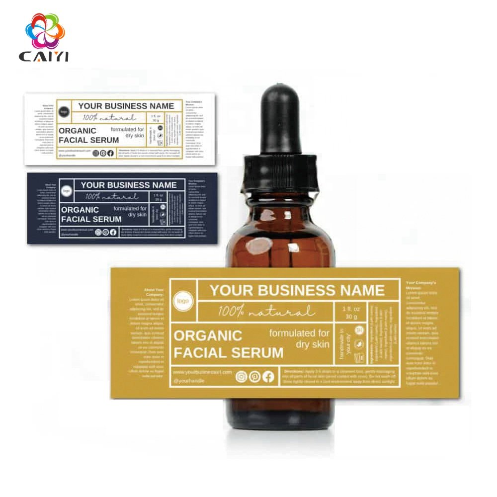 Custom Sticker Printing Skincare Products Private Label Skincare Packaging Label