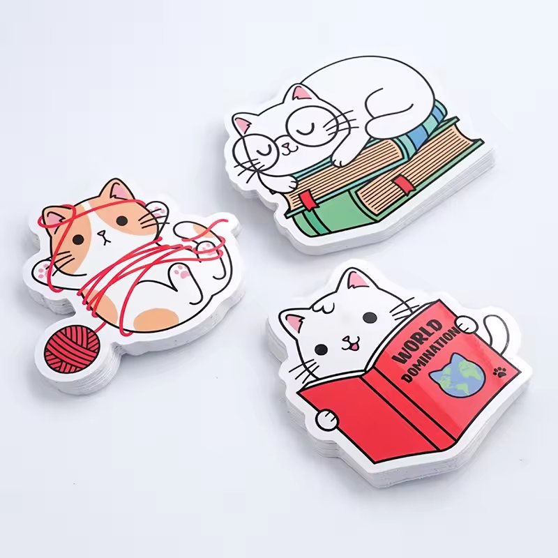 Custom design Die Cut Waterproof cartoon sticker for laptop Vinyl Adhesive Print diecut Advertising Stickers