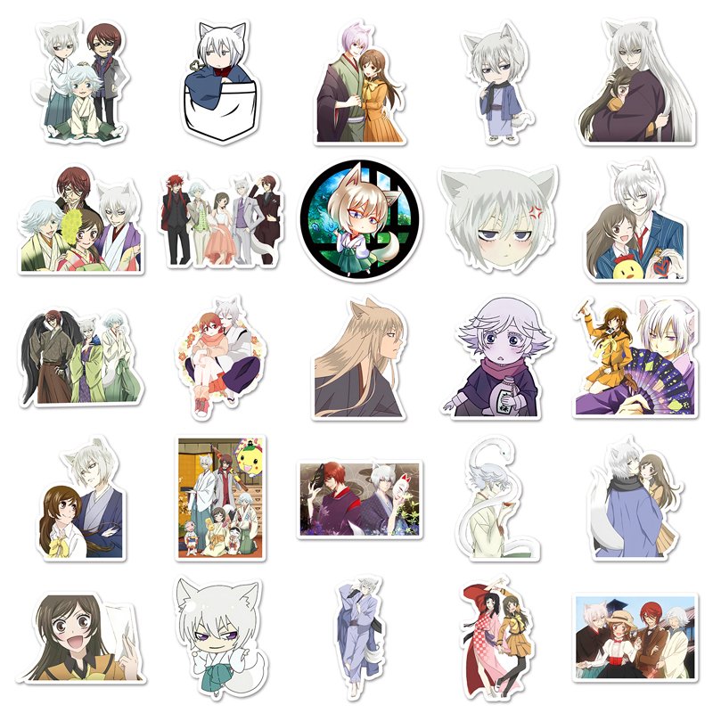 50Pcs High Quality Vinyl Waterproof Cartoon Anime Sticker Decorations PVC Kamisama Kiss Sticker