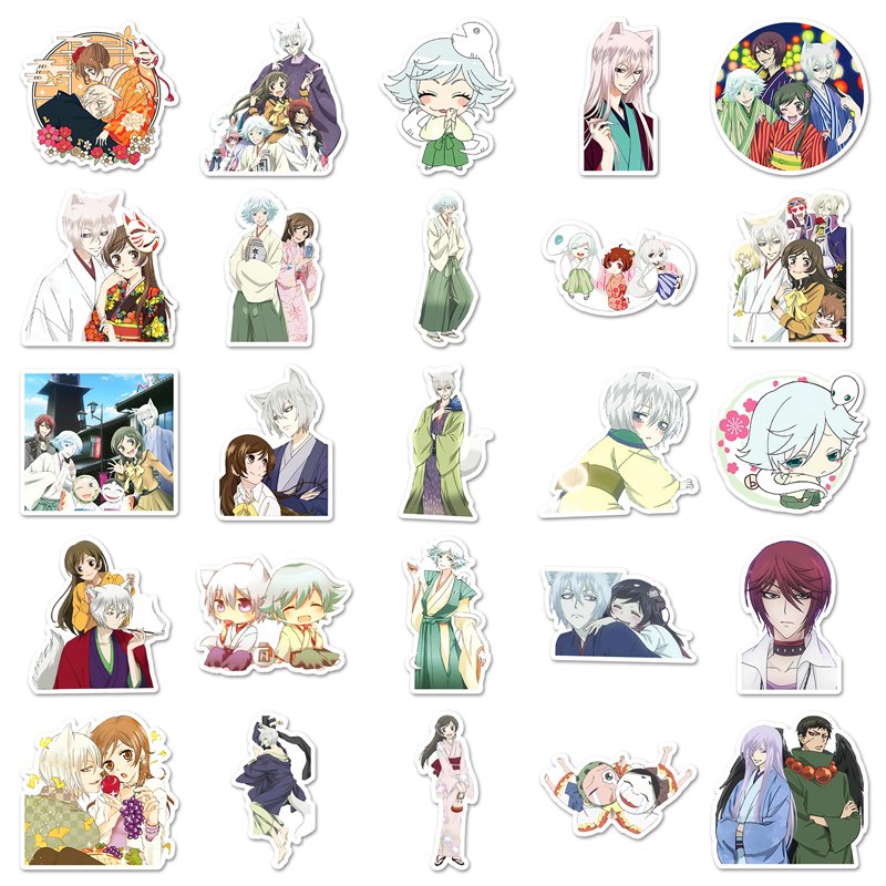 50Pcs High Quality Vinyl Waterproof Cartoon Anime Sticker Decorations PVC Kamisama Kiss Sticker