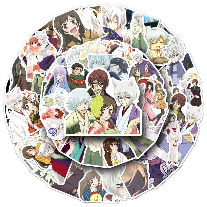 50Pcs High Quality Vinyl Waterproof Cartoon Anime Sticker Decorations PVC Kamisama Kiss Sticker