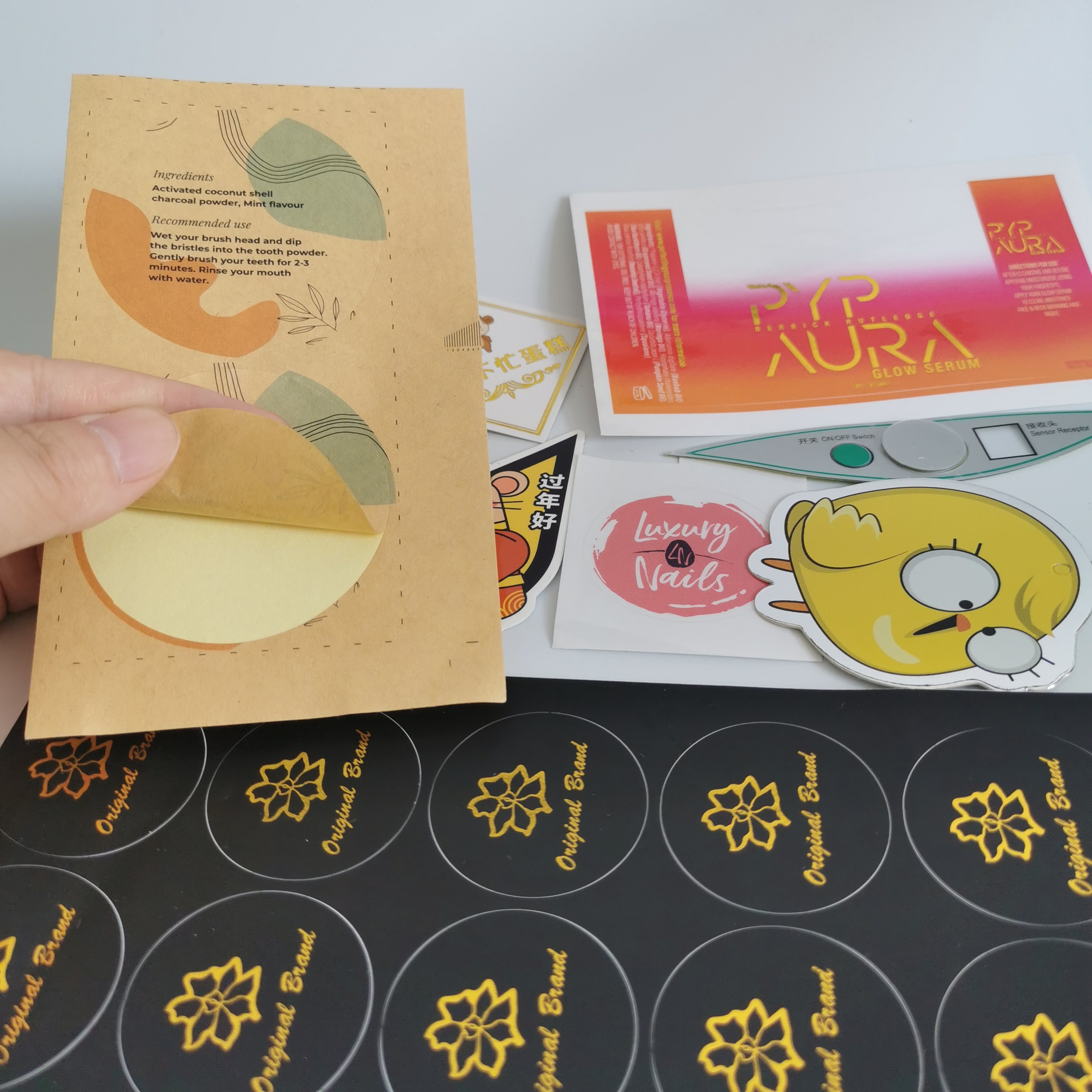 wholesale High quality custom logo uv proof stickers stickers custom design vinyl sticker