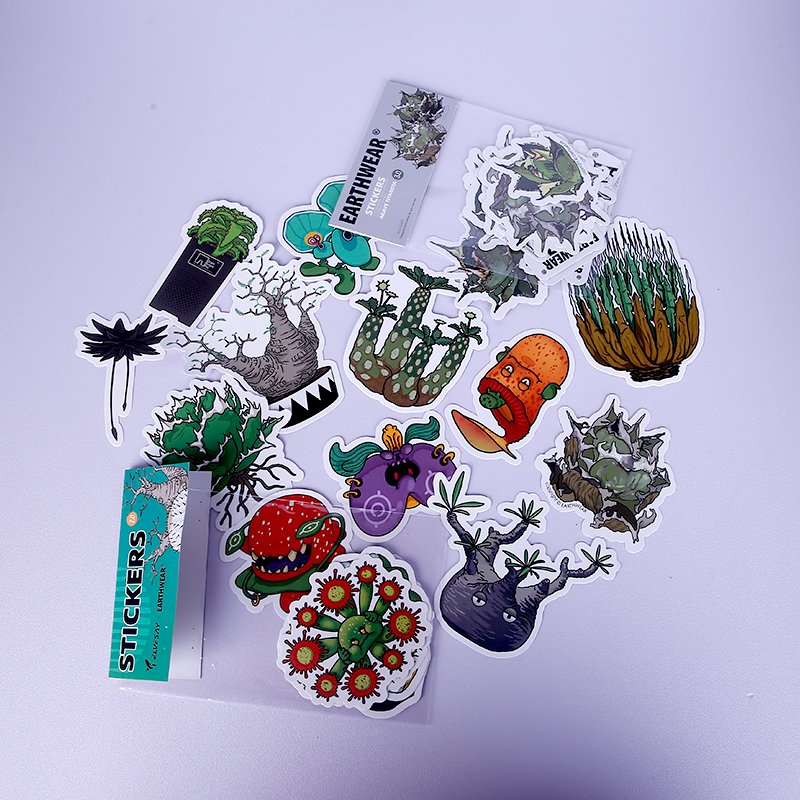 Wholesale Custom Vinyl laber Stickers Die Cut Adhesive Labels in Bags Sets of Die Cut Head Cards Labels Printing