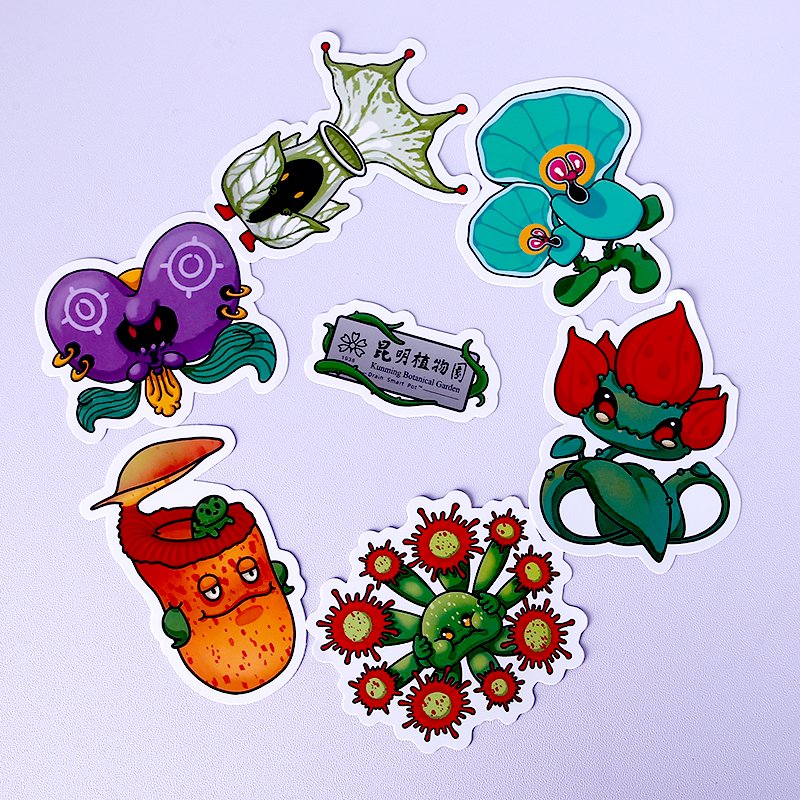 Wholesale Custom Vinyl laber Stickers Die Cut Adhesive Labels in Bags Sets of Die Cut Head Cards Labels Printing