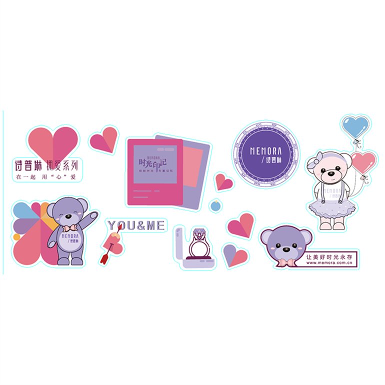Customized Stock 1-inch creative diy laser alphanumeric cartoon flash reflective self-adhesive color sticker labels