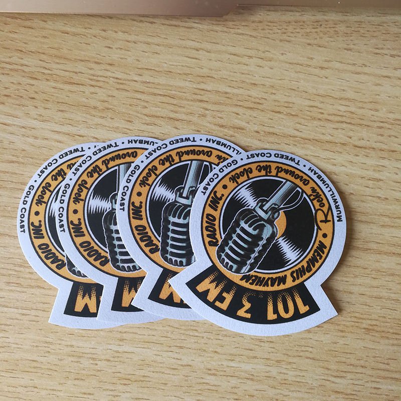 Custom Sticker Vinyl Die Cut Stickers Printing Adhesive Waterproof Company Cartoon PVC Logo Transparent Stickers
