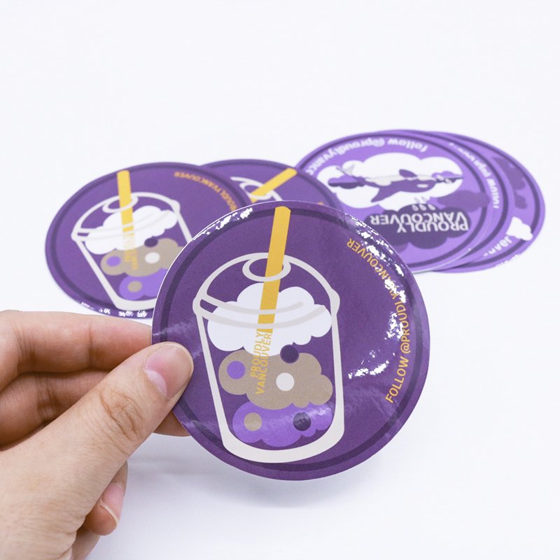 Custom Sticker Vinyl Die Cut Stickers Printing Adhesive Waterproof Company Cartoon PVC Logo Transparent Stickers