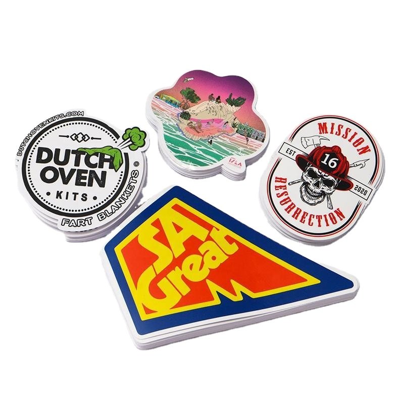 Kiss Cut Sticker Vinyl Custom PVC Cartoon Cute Stickers Adhesive Holographic Waterproof Shanghai Skateboard Stickers