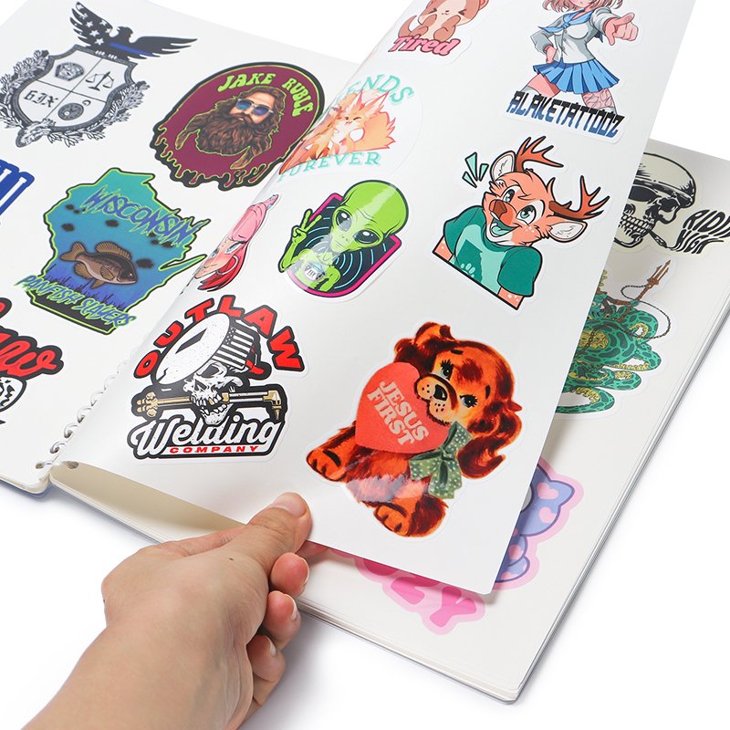 Custom scrape book sticker kids stickers books manufacturer custom reusable sticker book