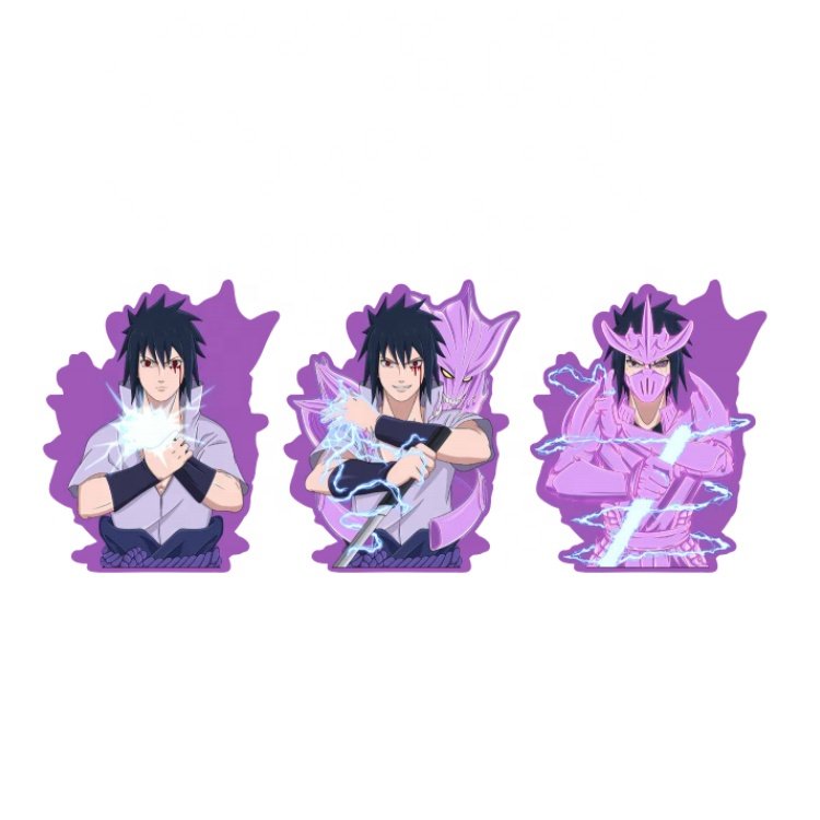 3D Motion Stickers Anime Car Sticker 3D Lenticular Flip Effect Card Waterproof Stickers for Car