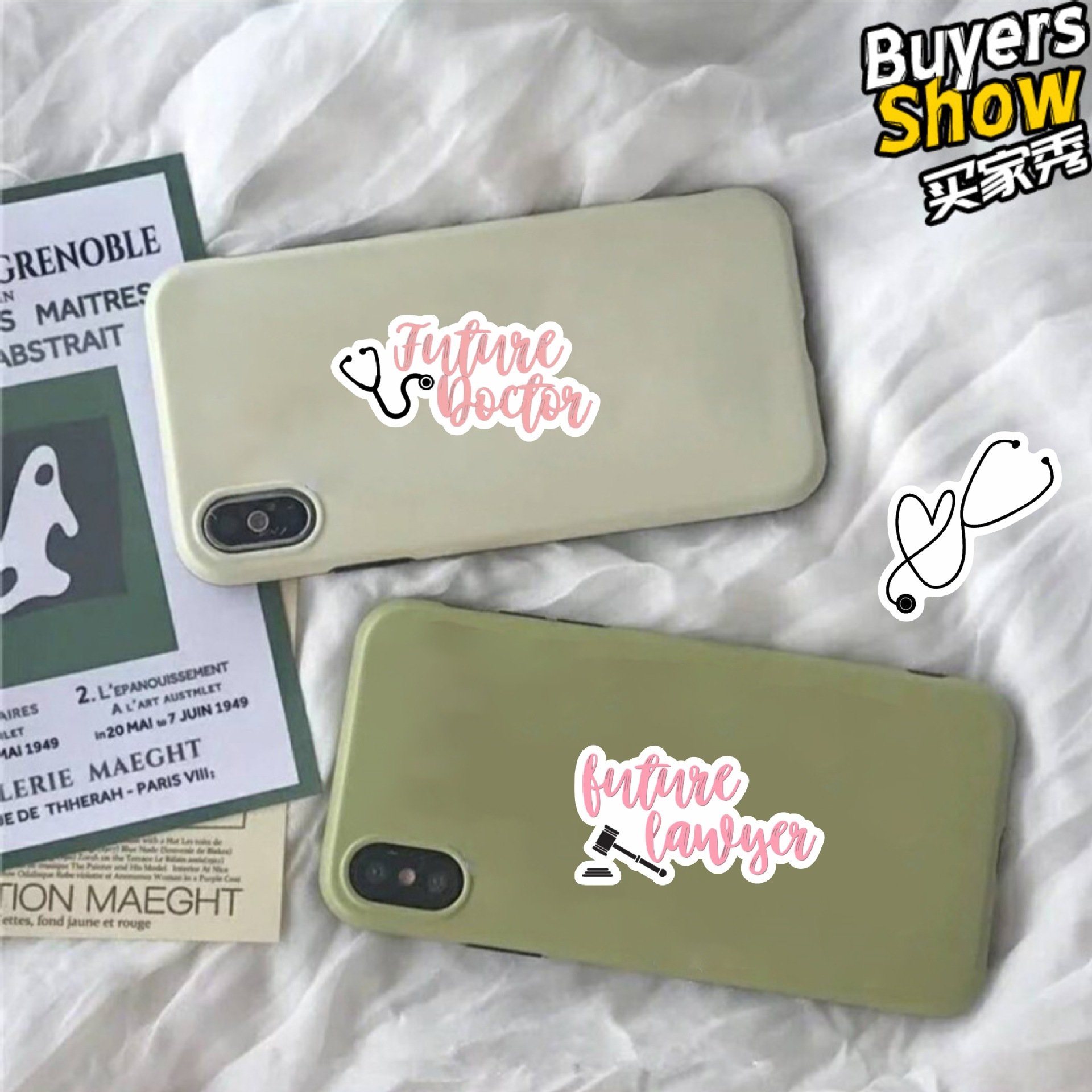50Pcs nurse i LOVE DOCTOR Cartoon PVC waterproof Sticker For Notebook Diary Table Door Luggage Laptop Graffiti