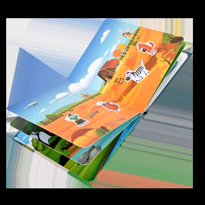 Wholesale DIY Cartoon Jelly Sticker Quiet Book Toddler for Education and Rewards
