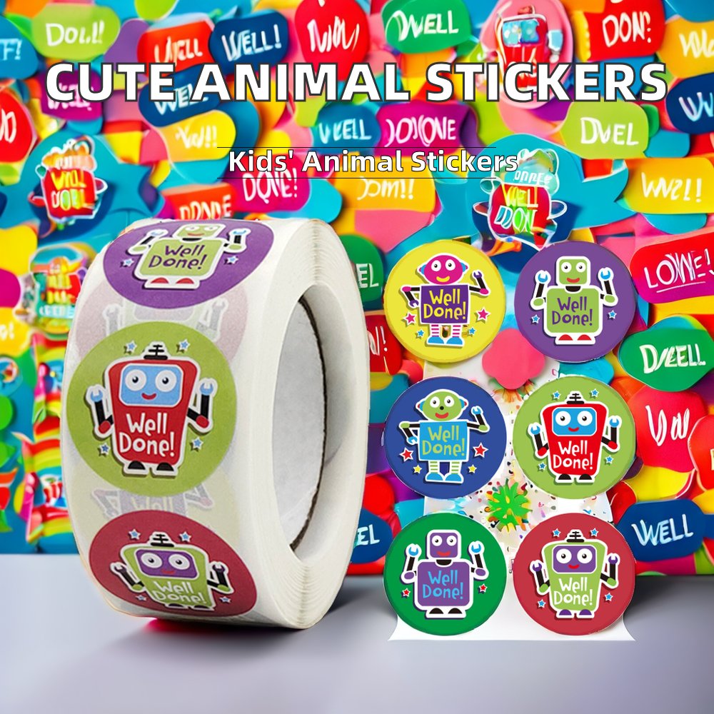 Customizable Cartoon Marine Animal Adhesive Stickers Factory Thank You Labels
