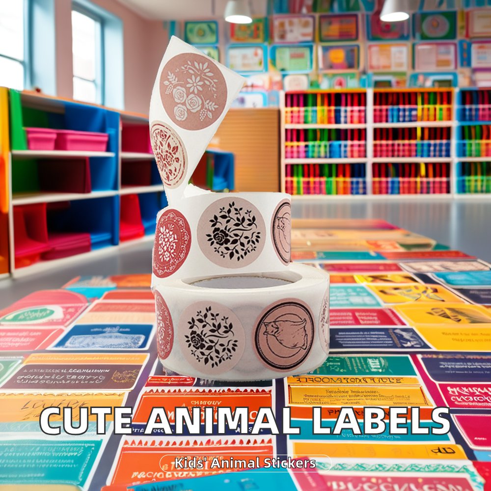 Customizable Cartoon Marine Animal Adhesive Stickers Factory Thank You Labels
