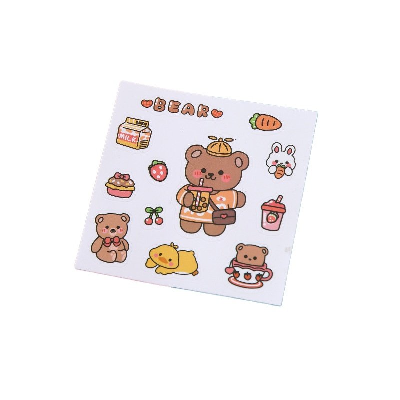 Cute Stickers Cartoon Thermos Cup Creative Handbook Mobile Phone Stickers Student Water Through Ming PVC Sticker