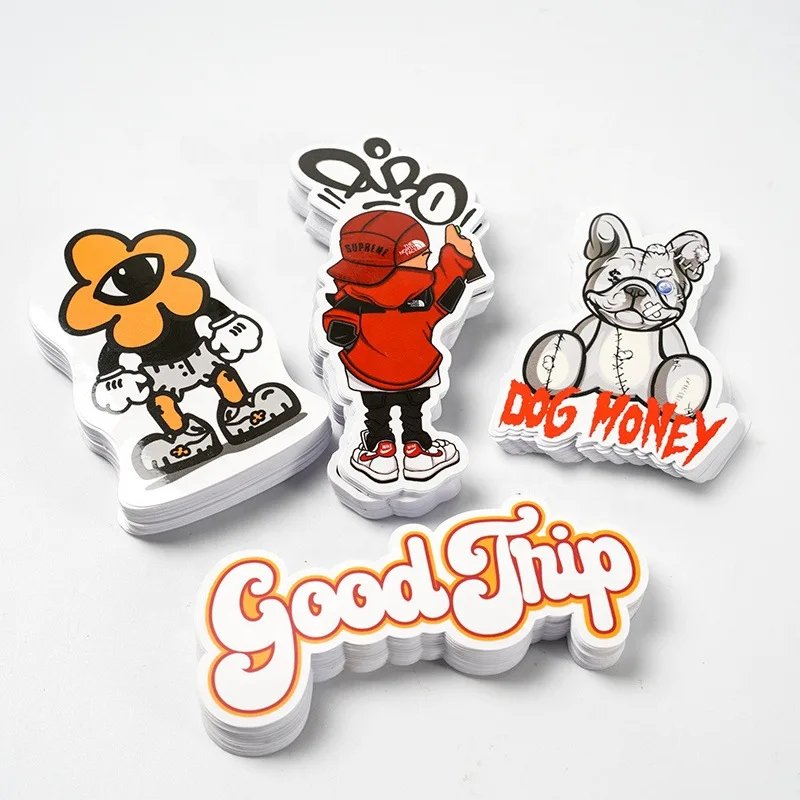 Custom Die Cut Adhesive Stickers UV Proof Waterproof Vinyl Scratch Resistant Laptop Decal