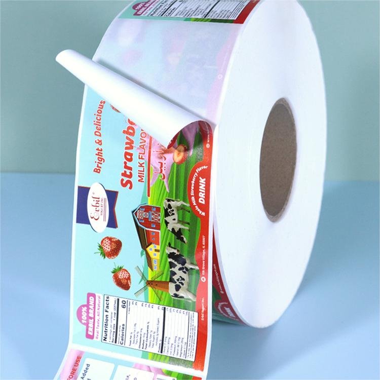 Premium Glossy Waterproof Uv Resistant Vinyl Custom Logo Labels Printing Product Packaging Decals Roll Label Sticker Logo