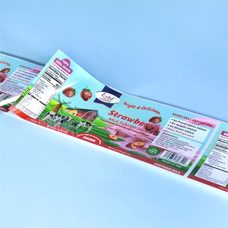 Premium Glossy Waterproof Uv Resistant Vinyl Custom Logo Labels Printing Product Packaging Decals Roll Label Sticker Logo