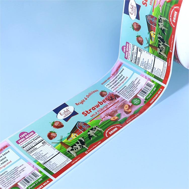 Premium Glossy Waterproof Uv Resistant Vinyl Custom Logo Labels Printing Product Packaging Decals Roll Label Sticker Logo
