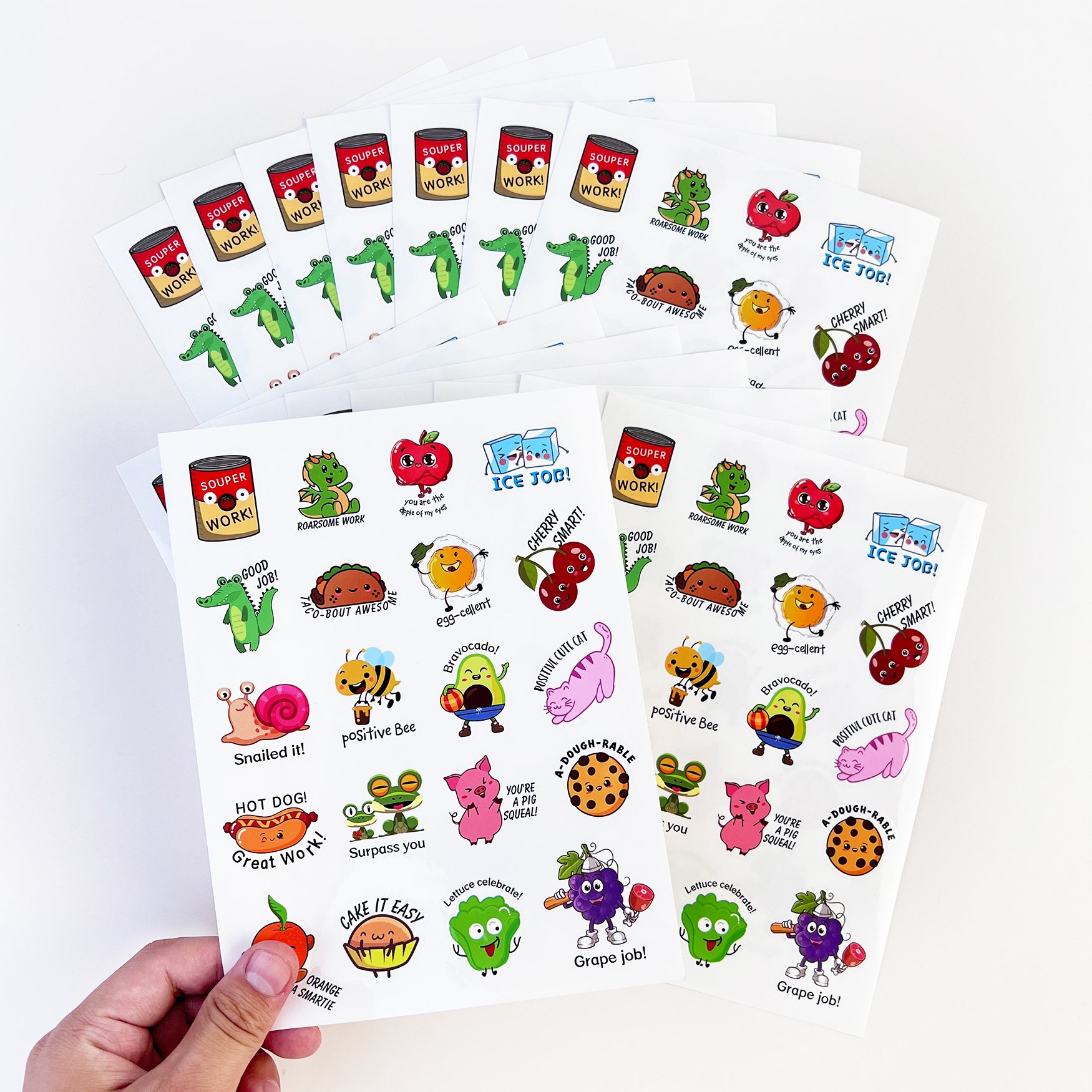 Manufacturer Custom Kiss Cut Sticker Sheet Die Cut ECO Friendly Material Digital Printing Vinyl waterproof Paper Stickers Sheets