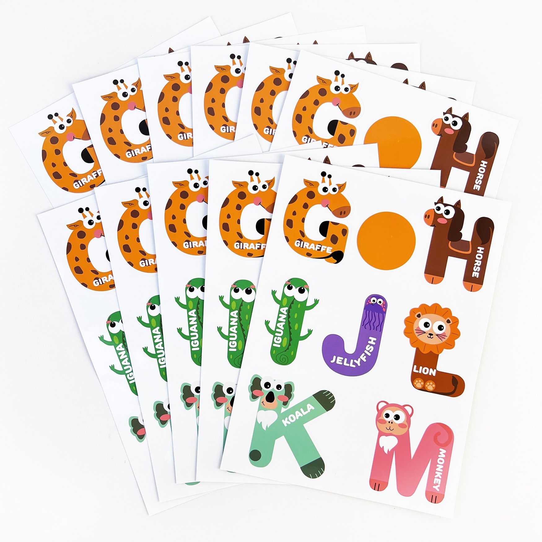 Manufacturer Custom Kiss Cut Sticker Sheet Die Cut ECO Friendly Material Digital Printing Vinyl waterproof Paper Stickers Sheets