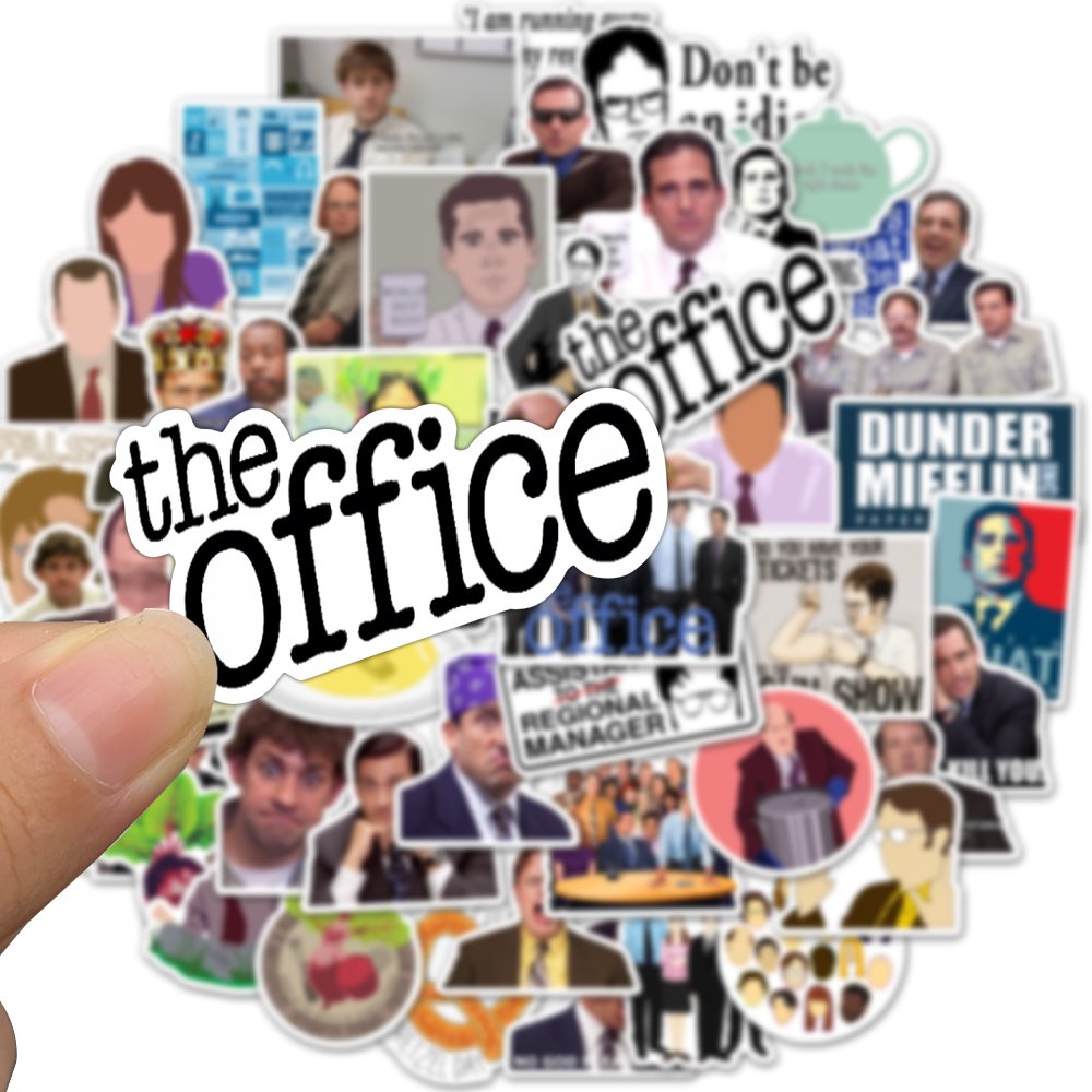 50pcs Funny The Office Graffiti Sticker Diy Decoration Diray Skateboard Luggage Water Cup Pvc Material Waterproof Toy Stickers