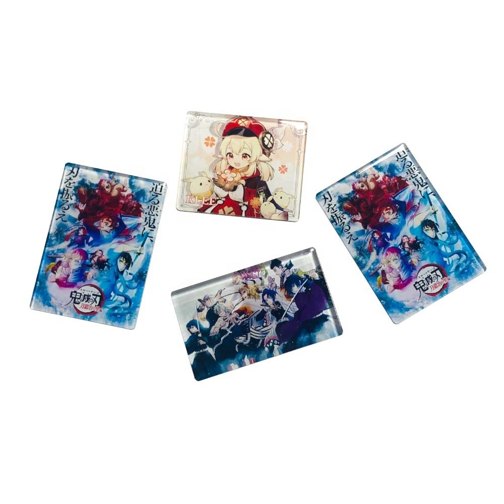 Customized Anime Cartoon Home Kitchen Decorations Design Acrylic 3d Epoxy Souvenirs Cartoon Magnetic Fridge Stickers