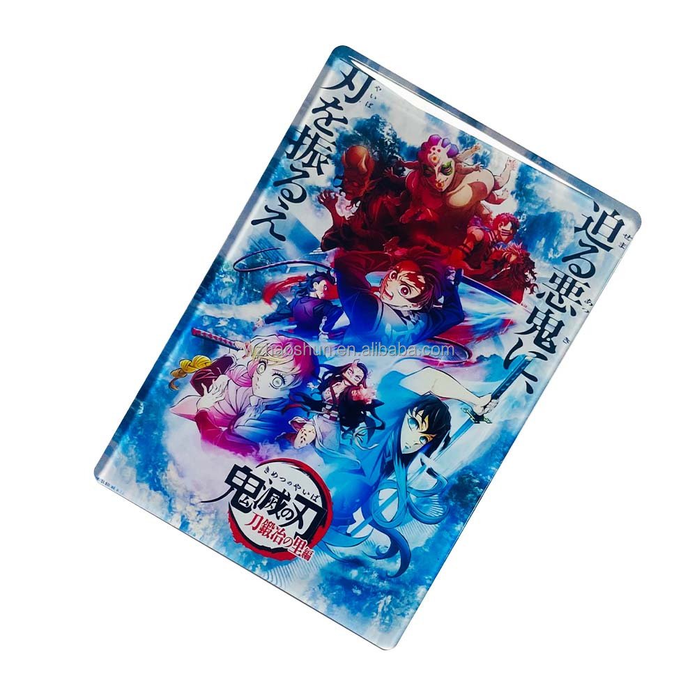Customized Anime Cartoon Home Kitchen Decorations Design Acrylic 3d Epoxy Souvenirs Cartoon Magnetic Fridge Stickers