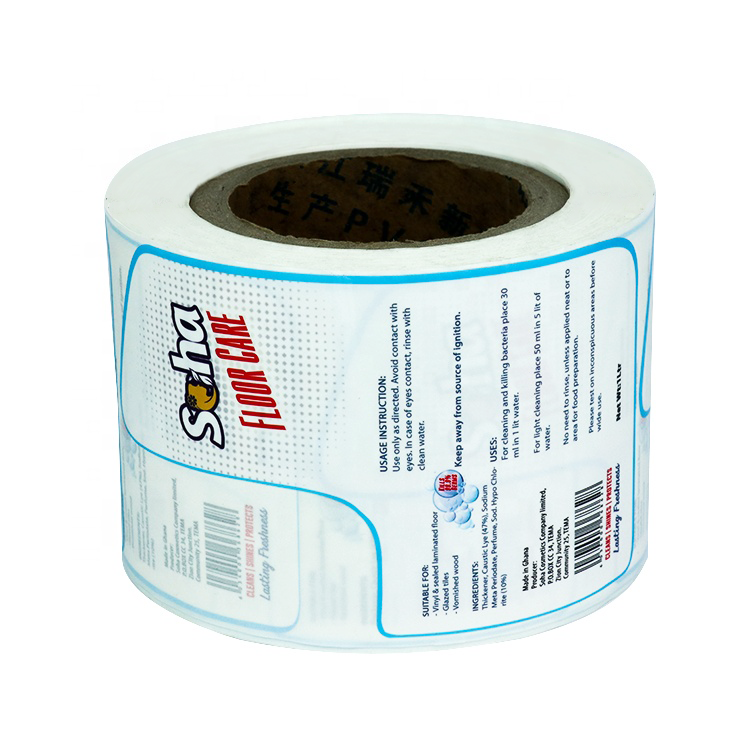 Label Roll Packaging Stickers Personalized Stickers For Daily Chemical Bottle