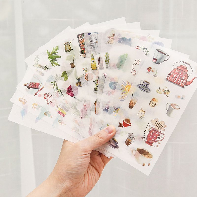 stickers & decal Japanese Girl Kawaii Diary Sticker Custom Cute Cartoon Decorative Sticker Sheets for Scrapbook Planners journal