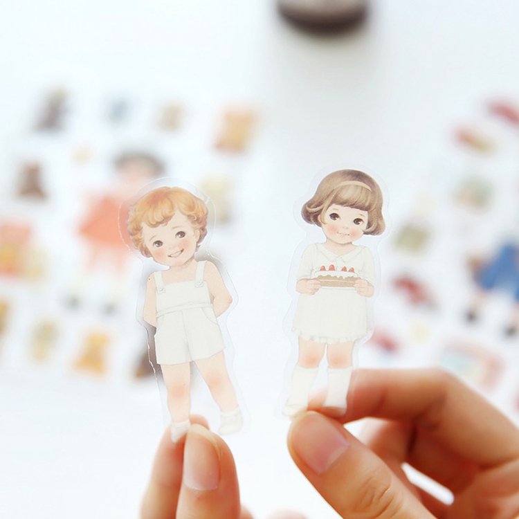 3D Zoo Cat Decorative Sheet Anime Kpop Glitter Cute Kiss Cut Cartoon Kawaii Pack Sticker For Baby Kids