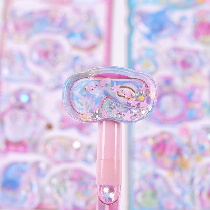 Cute 3D Easy Remove cartoon PVC waterproof stickers for decoration Shaker Water Korea Stickers