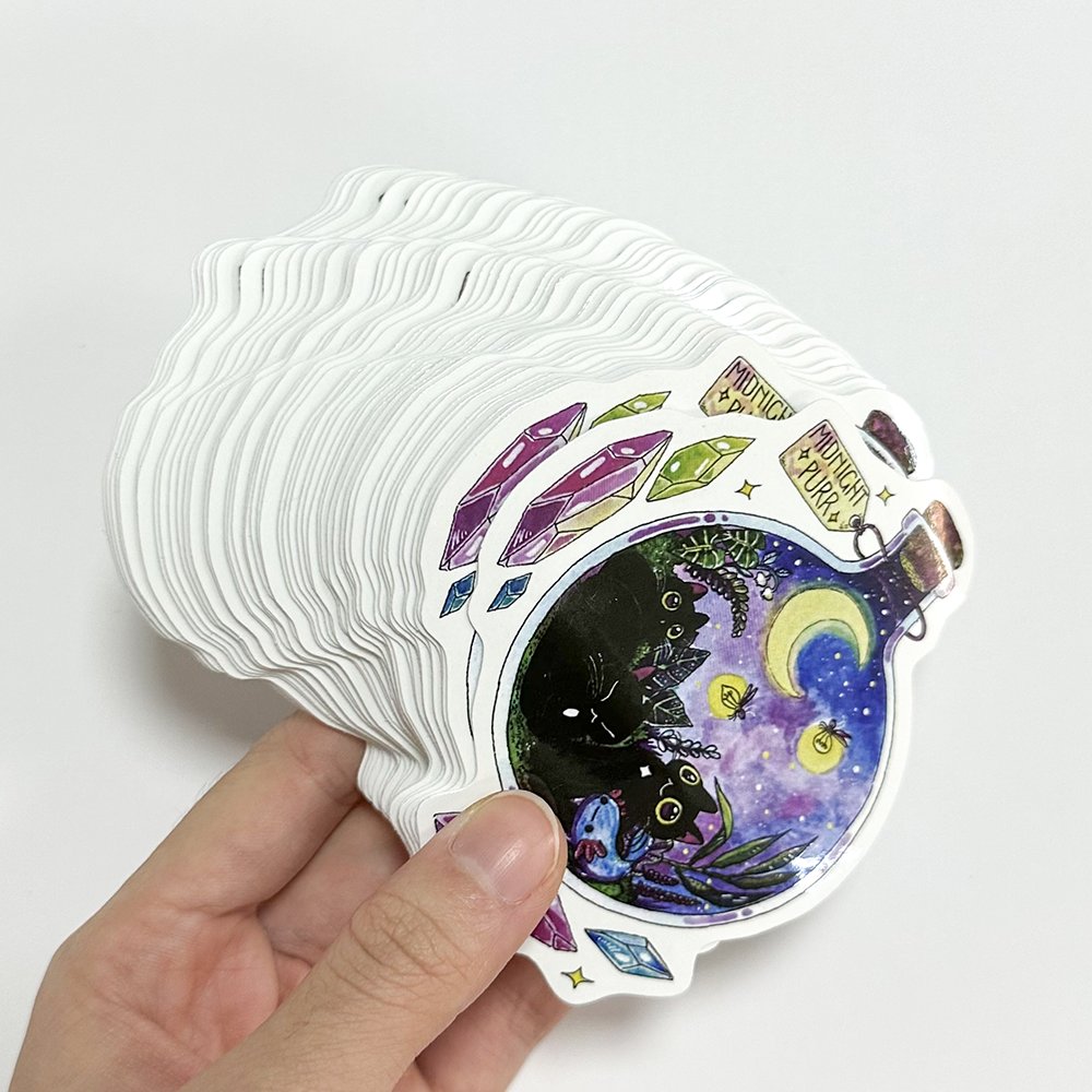 Custom Printed Logo Waterproof Vinyl UV Protection Cartoon Custom Die Cut Paper Sticker