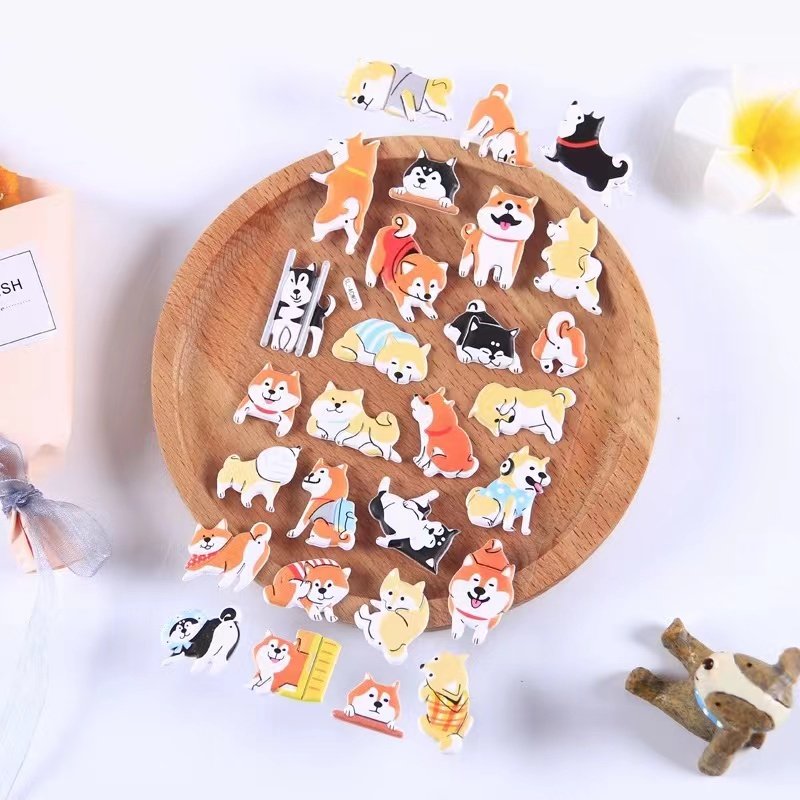 3D Die Cut Vinyl Animals For Kids Room Decals Cartoon Sheet Custom Logo Stickers Packaging Labels