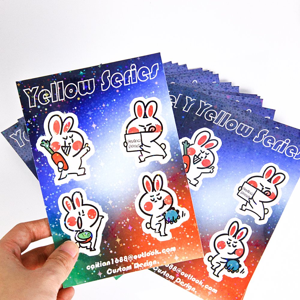 Personalized Cartoon Clear Sticker Custom Vinyl Stickers Adhesive Decals For Gifting Permanent Stickers Sheet