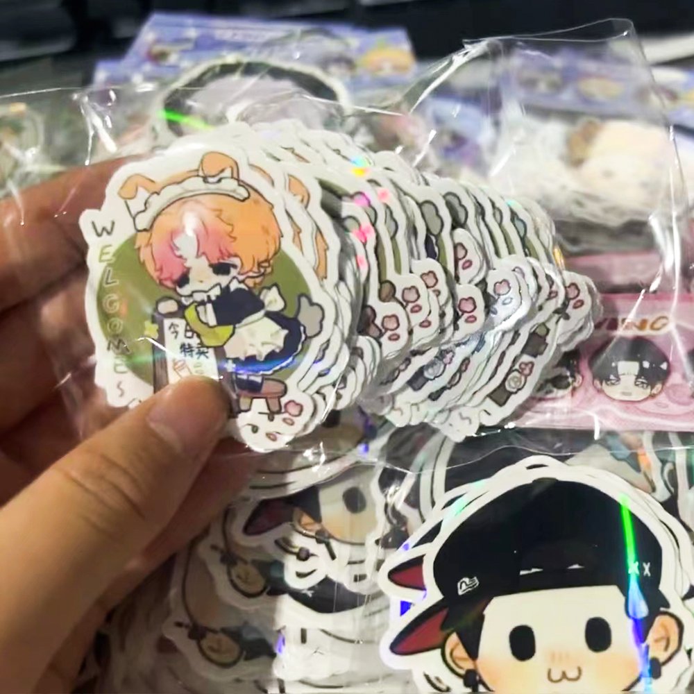 Personalized Cartoon Clear Sticker Custom Vinyl Stickers Adhesive Decals For Gifting Permanent Stickers Sheet