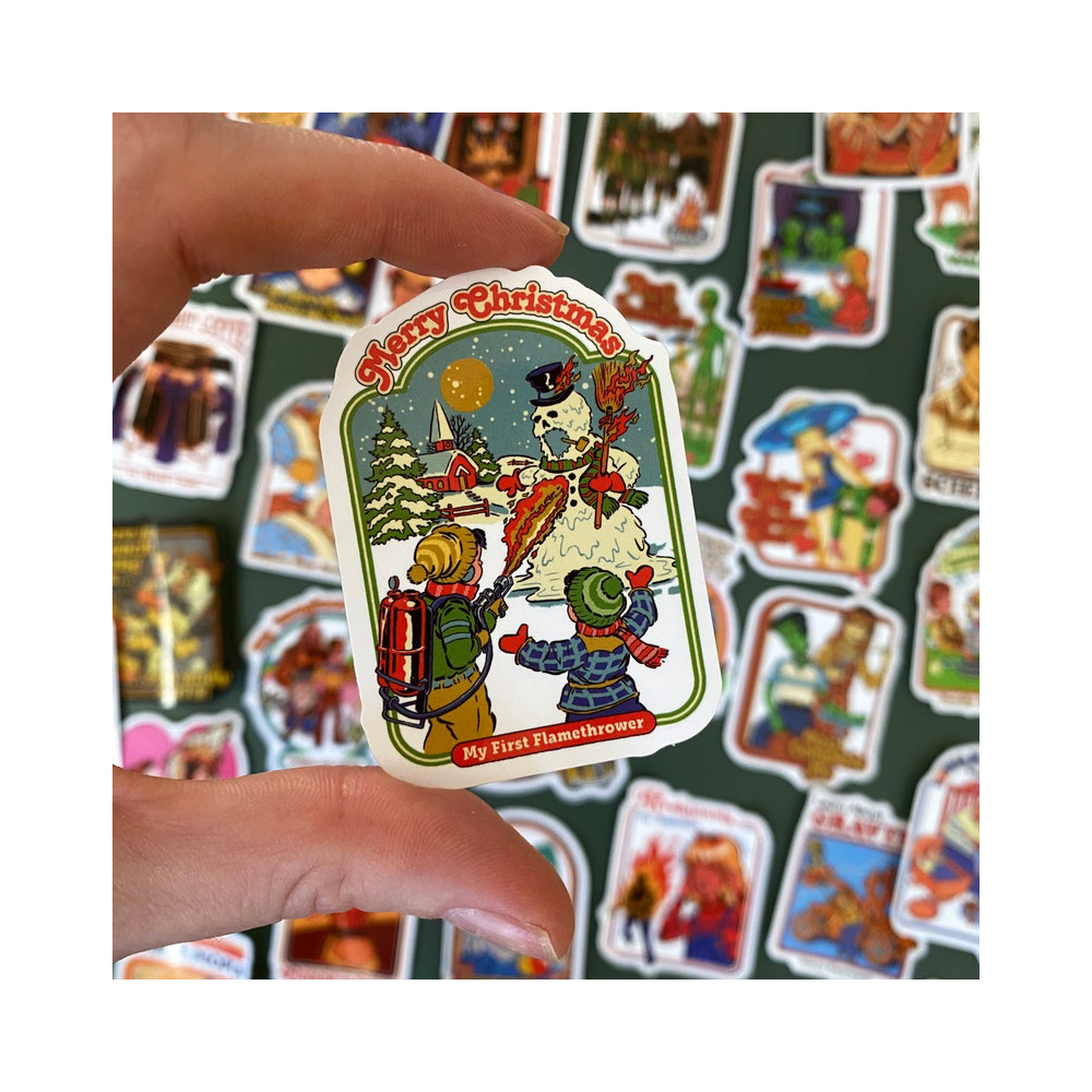 Cartoon Sticker Personalised Hologram Bottles Custom Vinyl Kiss Cut Cartoon Stickers Sheet