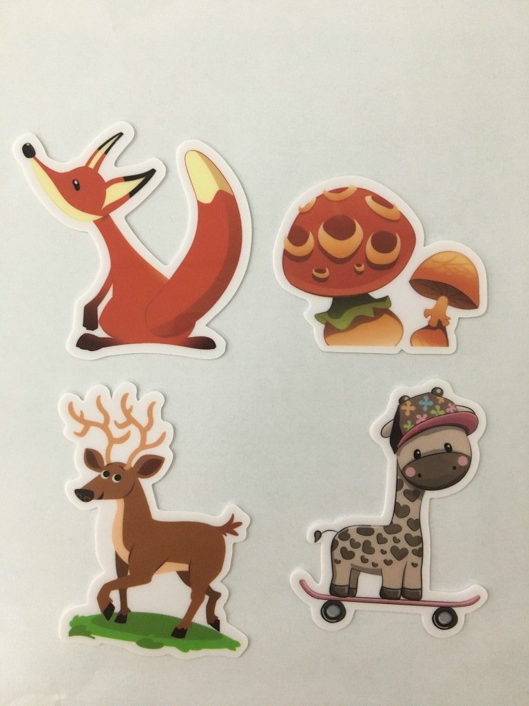 Custom Logo Print Vinyl Paper Stickers Adhesive Waterproof Die Cut Cartoon Cute Kiss Cut Sticker Sheets