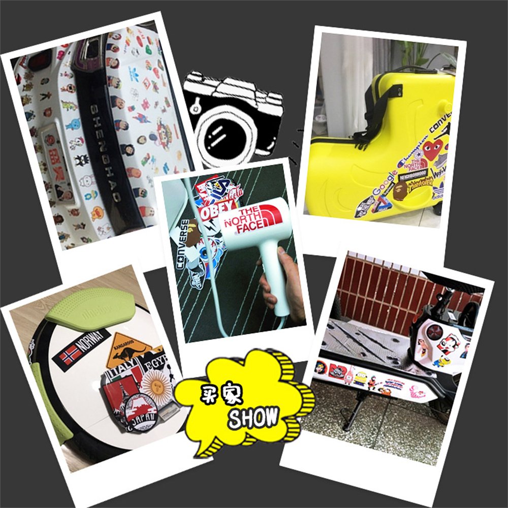 Tide Brand Logo Cool Helmet Graffiti Kids Sticker Skateboard Luggage Laptop Classic Toy Bike Sticker Wholesale