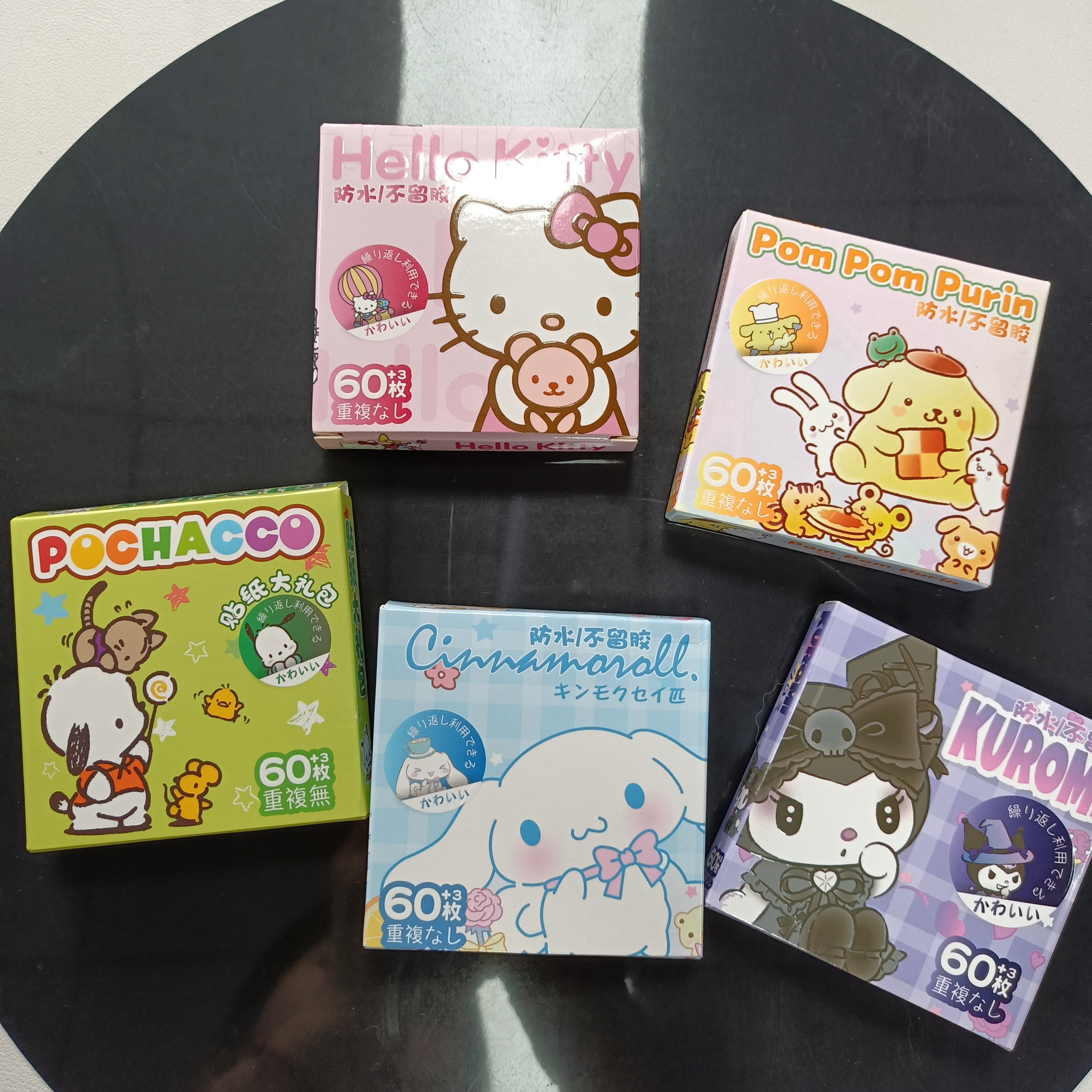 60pcs Anime Stickers Cute Sticker for Kids Girls Toy Phone Diary Cartoon Graffiti Decals Fun Decoration